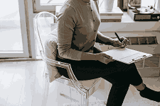 person completing form