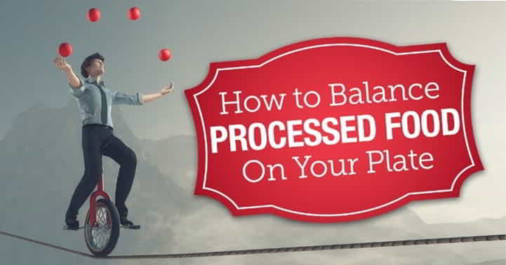 balance healthy and processed food