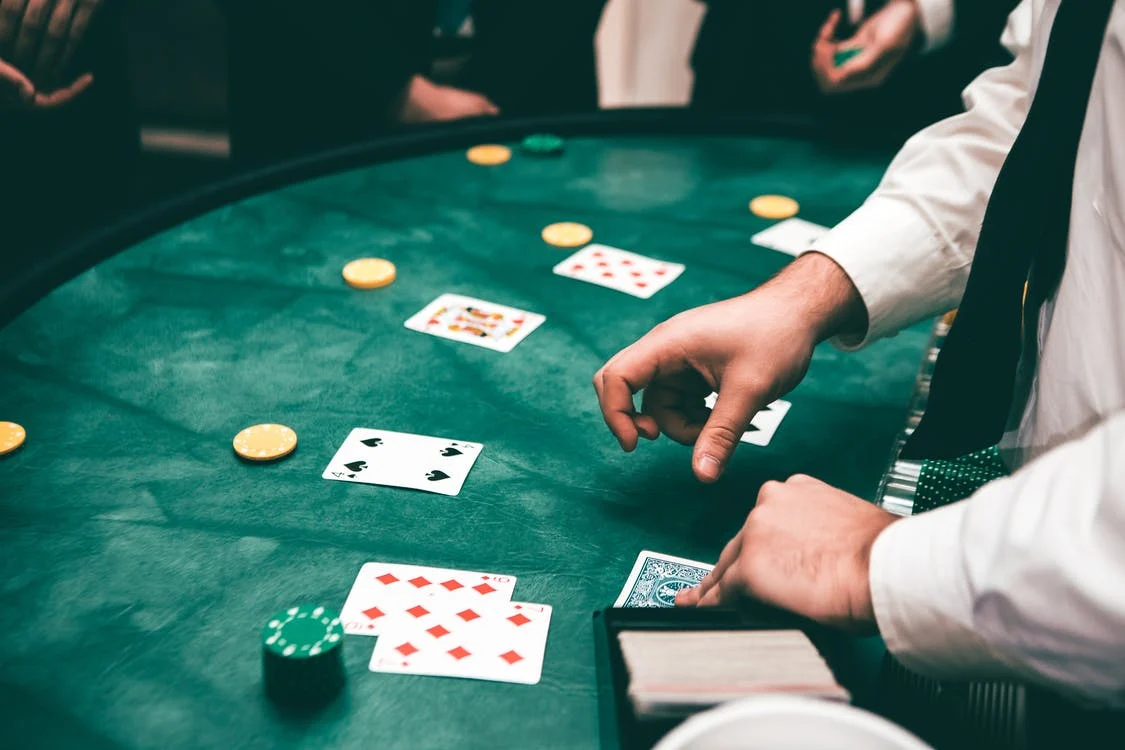 card game at casino